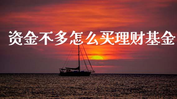 资金不多怎么买理财基金_https://www.kuaijiepai.net_投资理财_第1张