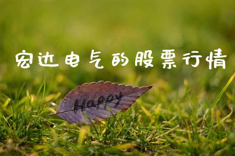 宏达电气的股票行情_https://www.kuaijiepai.net_股票理论_第1张