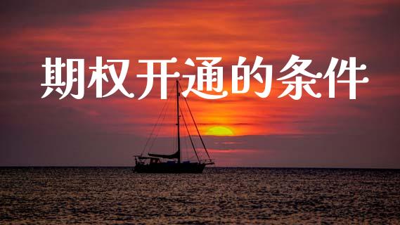 期权开通的条件_https://www.kuaijiepai.net_期货在线_第1张
