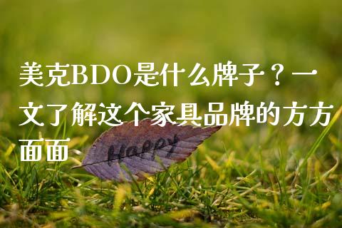 美克BDO是什么牌子？一文了解这个家具品牌的方方面面_https://www.kuaijiepai.net_国际股建_第1张