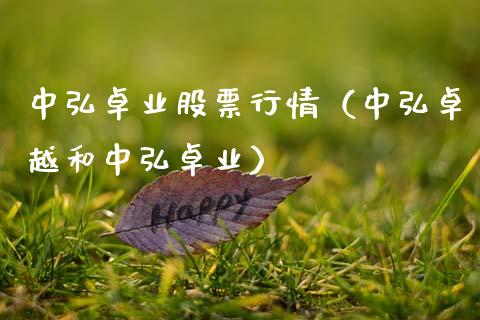 中弘卓业股票行情（中弘卓越和中弘卓业）_https://www.kuaijiepai.net_新股新闻_第1张