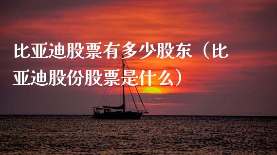 比亚迪股票有多少股东（比亚迪股份股票是什么）_https://www.kuaijiepai.net_国际股建_第1张