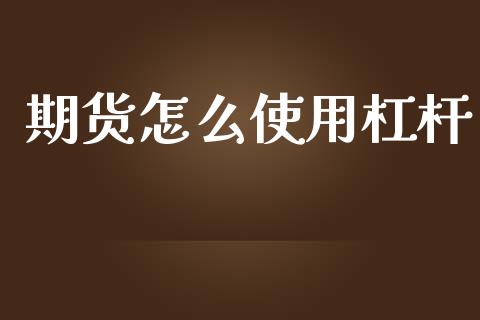 期货怎么使用杠杆_https://www.kuaijiepai.net_期货资讯_第1张