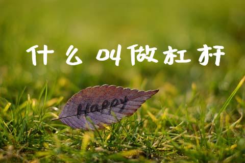 什么叫做杠杆_https://www.kuaijiepai.net_投资理财_第1张