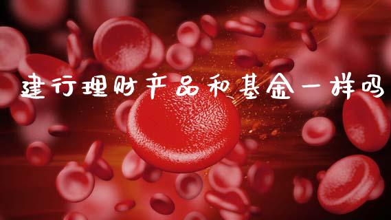 建行理财产品和基金一样吗_https://www.kuaijiepai.net_期货理财_第1张