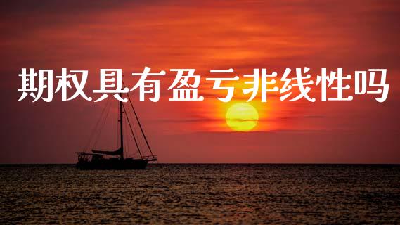 期权具有盈亏非线性吗_https://www.kuaijiepai.net_国际股建_第1张
