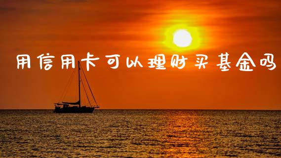 用信用卡可以理财买基金吗_https://www.kuaijiepai.net_投资理财_第1张