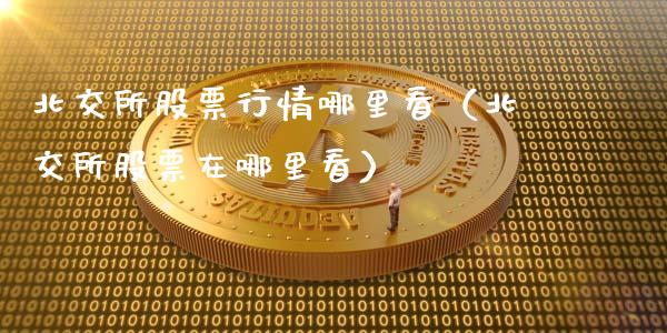北交所股票行情哪里看（北交所股票在哪里看）_https://www.kuaijiepai.net_新股新闻_第1张