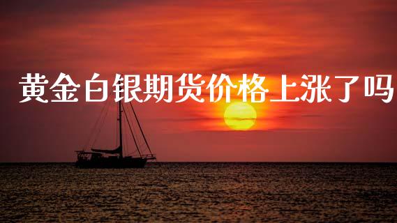 黄金白银期货价格上涨了吗_https://www.kuaijiepai.net_期货资讯_第1张