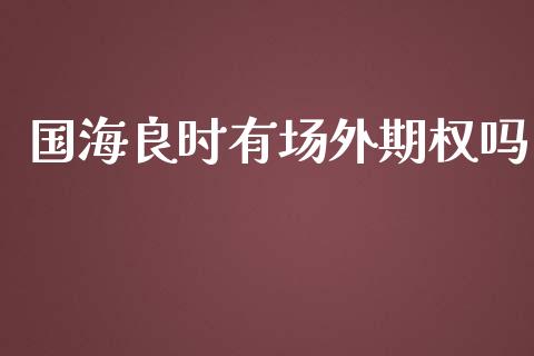 国海良时有场外期权吗_https://www.kuaijiepai.net_期货在线_第1张