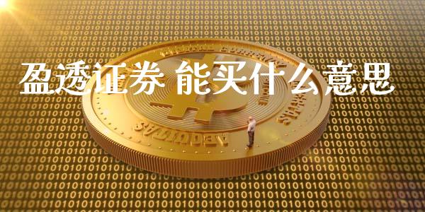 盈透证券 能买什么意思_https://www.kuaijiepai.net_期货资讯_第1张