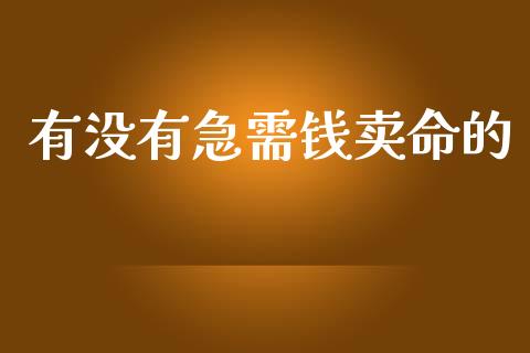 有没有急需钱卖命的_https://www.kuaijiepai.net_期货在线_第1张