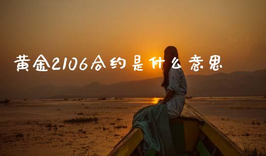 黄金2106合约是什么意思_https://www.kuaijiepai.net_股票理论_第1张