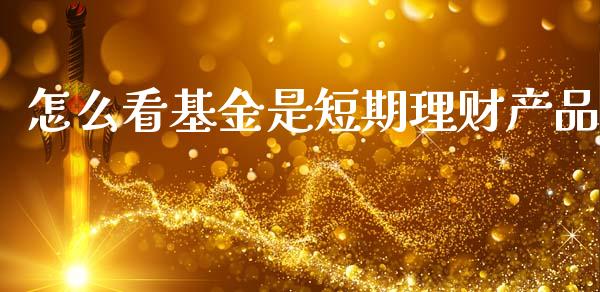 怎么看基金是短期理财产品_https://www.kuaijiepai.net_投资理财_第1张