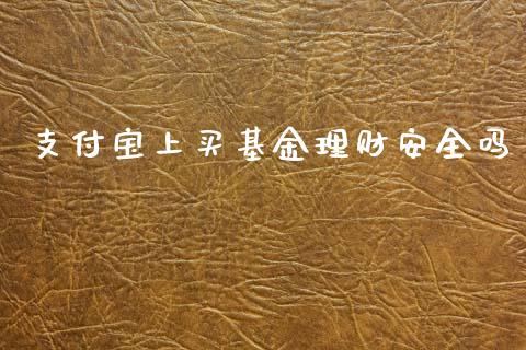 支付宝上买基金理财安全吗_https://www.kuaijiepai.net_投资理财_第1张