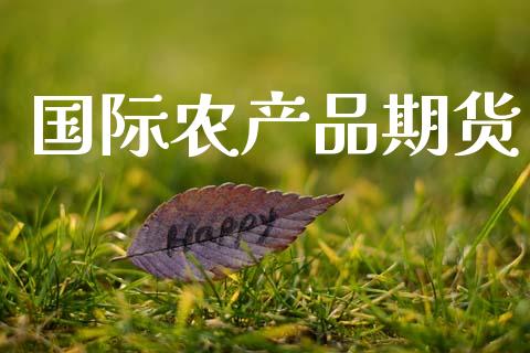 国际农产品期货_https://www.kuaijiepai.net_国际期货_第1张
