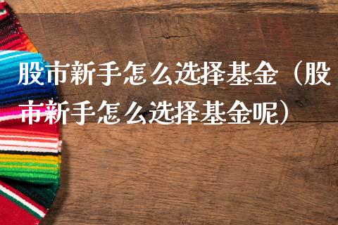 股市新手怎么选择基金（股市新手怎么选择基金呢）_https://www.kuaijiepai.net_期货理财_第1张