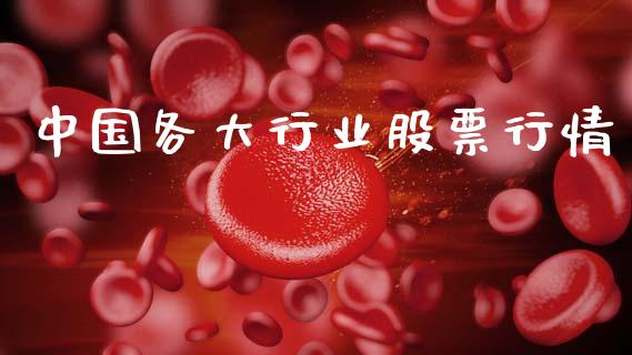 中国各大行业股票行情_https://www.kuaijiepai.net_国际股建_第1张
