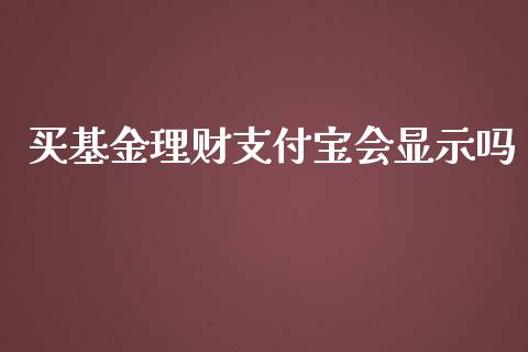 买基金理财支付宝会显示吗_https://www.kuaijiepai.net_期货理财_第1张