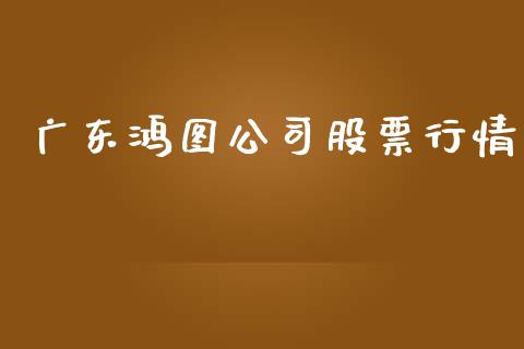 广东鸿图公司股票行情_https://www.kuaijiepai.net_股票理论_第1张
