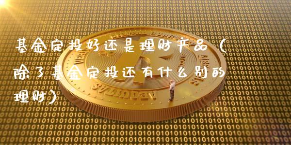 基金定投好还是理财产品（除了基金定投还有什么别的理财）_https://www.kuaijiepai.net_期货理财_第1张