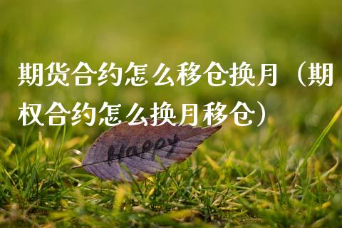 期货合约怎么移仓换月（期权合约怎么换月移仓）_https://www.kuaijiepai.net_国际期货_第1张