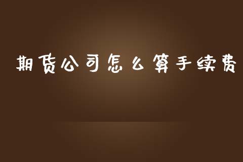 期货公司怎么算手续费_https://www.kuaijiepai.net_期货资讯_第1张