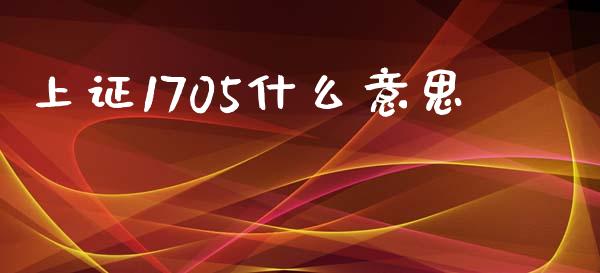 上证1705什么意思_https://www.kuaijiepai.net_期货在线_第1张