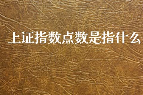 上证指数点数是指什么_https://www.kuaijiepai.net_投资理财_第1张