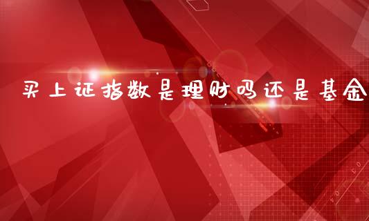 买上证指数是理财吗还是基金_https://www.kuaijiepai.net_期货理财_第1张