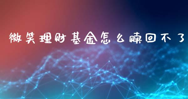 微笑理财基金怎么赎回不了_https://www.kuaijiepai.net_投资理财_第1张