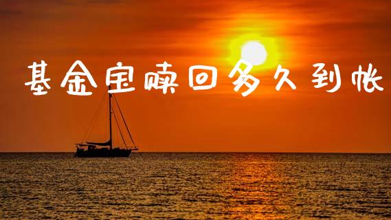 基金宝赎回多久到帐_https://www.kuaijiepai.net_期货资讯_第1张