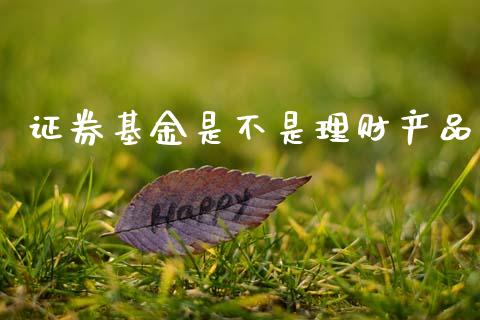 证券基金是不是理财产品_https://www.kuaijiepai.net_期货理财_第1张