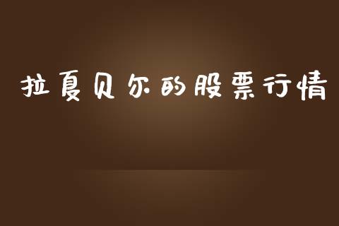 拉夏贝尔的股票行情_https://www.kuaijiepai.net_国际股建_第1张