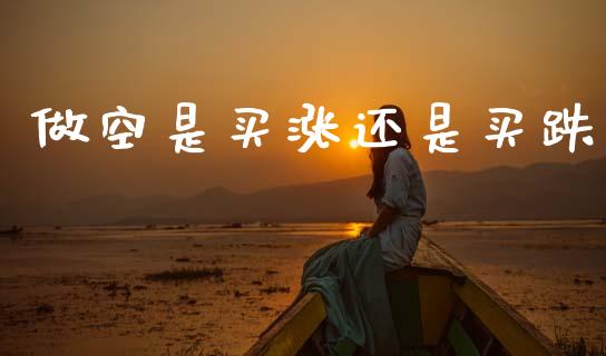 做空是买涨还是买跌_https://www.kuaijiepai.net_国际期货_第1张