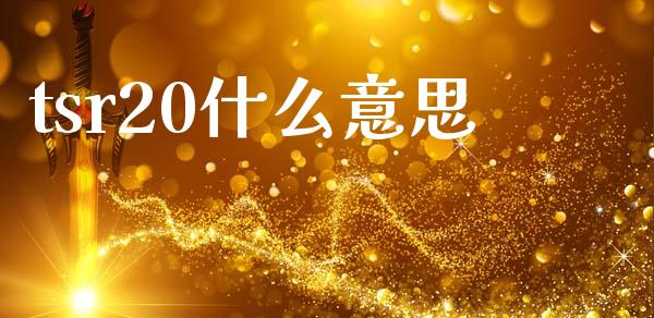 tsr20什么意思_https://www.kuaijiepai.net_国际期货_第1张