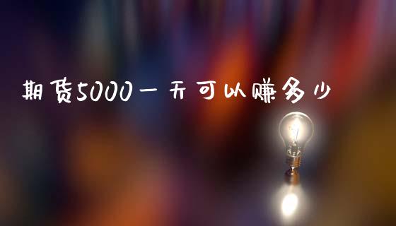 期货5000一天可以赚多少_https://www.kuaijiepai.net_国际期货_第1张