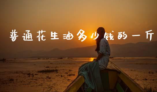普通花生油多少钱的一斤_https://www.kuaijiepai.net_期货资讯_第1张