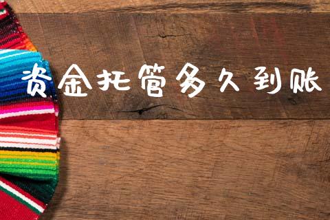 资金托管多久到账_https://www.kuaijiepai.net_期货在线_第1张