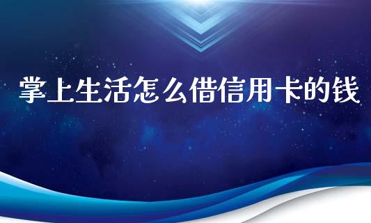 掌上生活怎么借信用卡的钱_https://www.kuaijiepai.net_国际期货_第1张