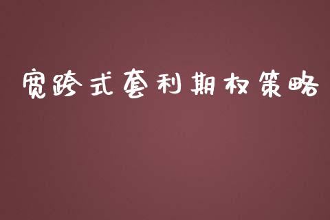 宽跨式套利期权策略_https://www.kuaijiepai.net_期货资讯_第1张