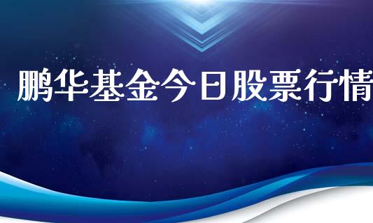 鹏华基金今日股票行情_https://www.kuaijiepai.net_国际股建_第1张