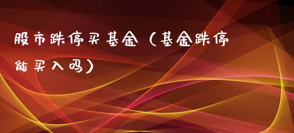 股市跌停买基金（基金跌停能买入吗）_https://www.kuaijiepai.net_期货理财_第1张