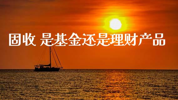 固收 是基金还是理财产品_https://www.kuaijiepai.net_投资理财_第1张