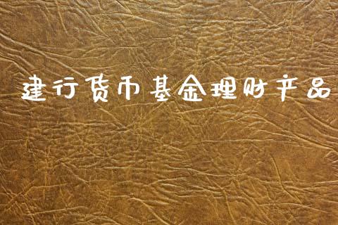 建行货币基金理财产品_https://www.kuaijiepai.net_期货理财_第1张