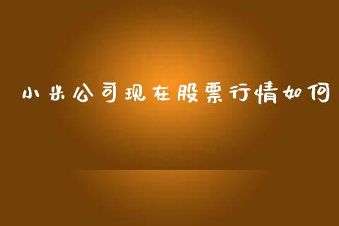 小米公司现在股票行情如何_https://www.kuaijiepai.net_新股新闻_第1张