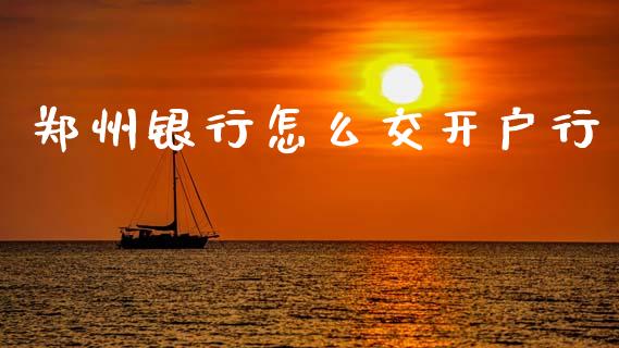 郑州银行怎么交开户行_https://www.kuaijiepai.net_国际股建_第1张