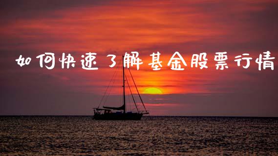 如何快速了解基金股票行情_https://www.kuaijiepai.net_国际股建_第1张