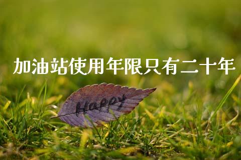 加油站使用年限只有二十年_https://www.kuaijiepai.net_期货在线_第1张