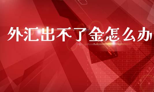 外汇出不了金怎么办_https://www.kuaijiepai.net_国际股建_第1张